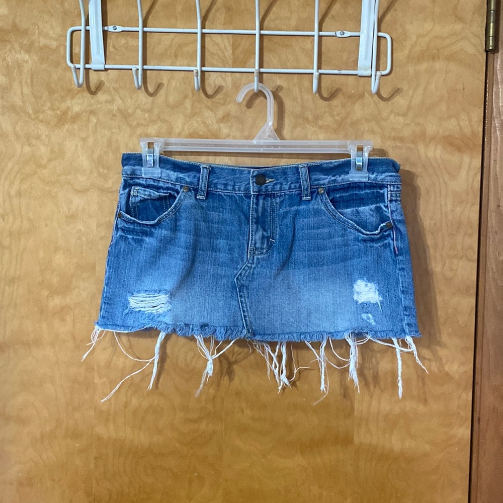 PINK jean skirt